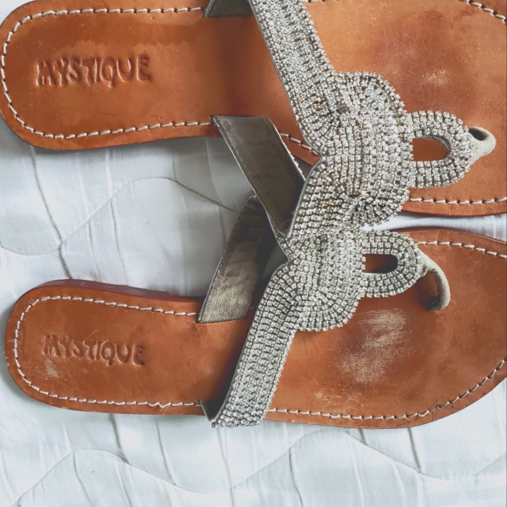 Vintage Mystique Crystal Sandals